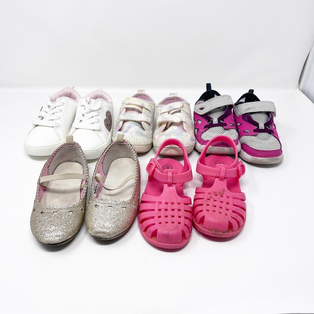 Toddler Girl Shoe Lot of 5 Sz 9